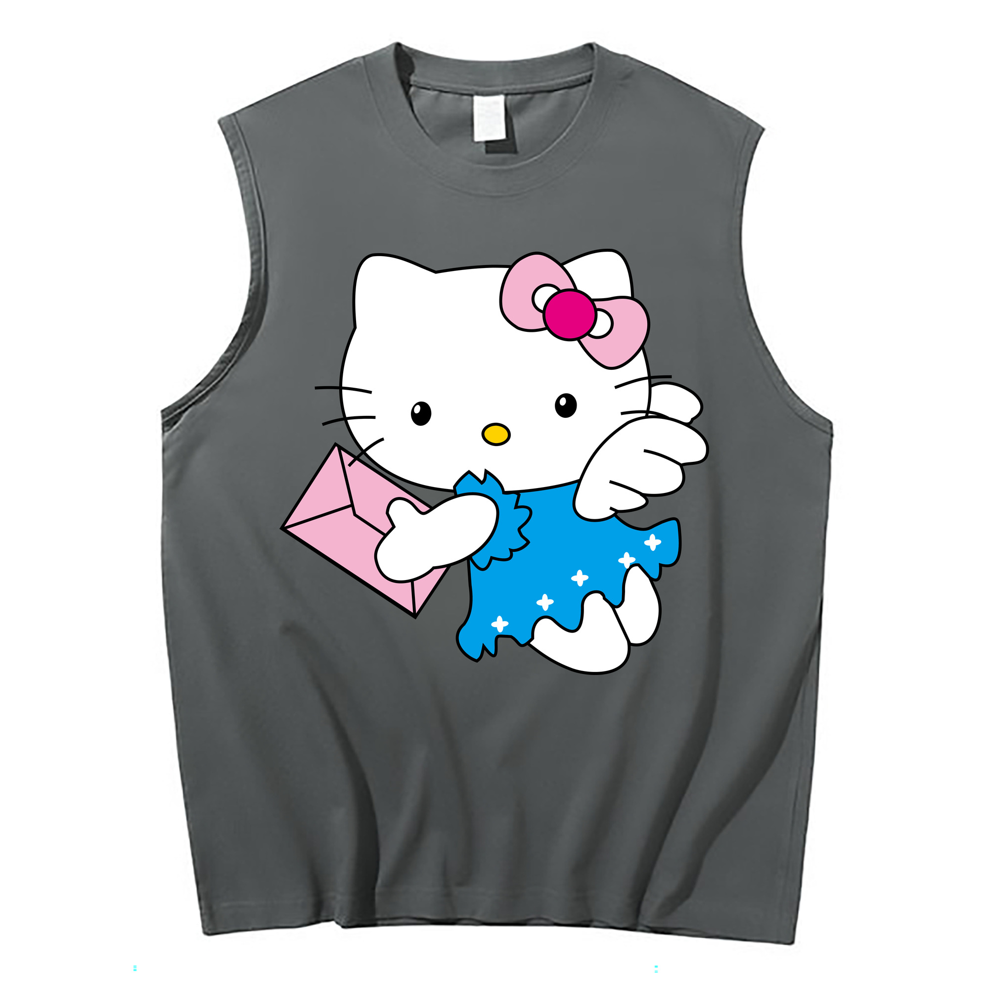 （画像用） Hello Kitty ハローキティ コットン100％タンクトップ（フロントプリント）